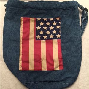 AMERICAN FLAG JEAN BAG